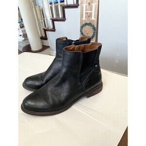 Franco Sarto Horrace Ankle Booties Size 9.5 Women’s Black  Leather Zip